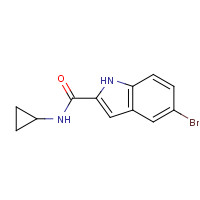 1202766-57-1 5-bromo-N-cyclopropyl-1H-indole-2-carboxamide chemical structure