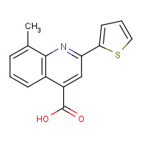 33289-45-1 8-methyl-2-thiophen-2-ylquinoline-4-carboxylic acid chemical structure