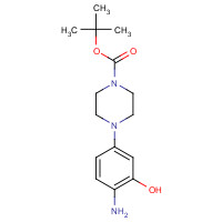 1267666-50-1 tert-butyl 4-(4-amino-3-hydroxyphenyl)piperazine-1-carboxylate chemical structure