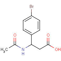 886363-73-1 3-acetamido-3-(4-bromophenyl)propanoic acid chemical structure