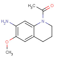 1116232-38-2 1-(7-amino-6-methoxy-3,4-dihydro-2H-quinolin-1-yl)ethanone chemical structure