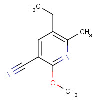 139393-90-1 5-ethyl-2-methoxy-6-methylpyridine-3-carbonitrile chemical structure