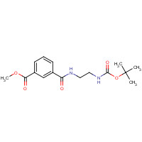 174665-22-6 methyl 3-[2-[(2-methylpropan-2-yl)oxycarbonylamino]ethylcarbamoyl]benzoate chemical structure