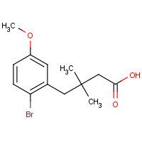 256222-46-5 4-(2-bromo-5-methoxyphenyl)-3,3-dimethylbutanoic acid chemical structure