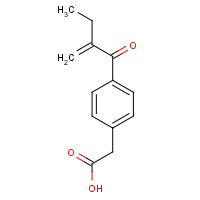 3636-48-4 2-[4-(2-methylidenebutanoyl)phenyl]acetic acid chemical structure