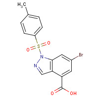 1245465-62-6 6-bromo-1-(4-methylphenyl)sulfonylindazole-4-carboxylic acid chemical structure