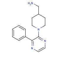 1069473-58-0 [1-(3-phenylpyrazin-2-yl)piperidin-4-yl]methanamine chemical structure