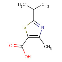 137267-29-9 4-methyl-2-propan-2-yl-1,3-thiazole-5-carboxylic acid chemical structure