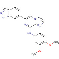 1229206-47-6 N-(3,4-dimethoxyphenyl)-6-(1H-indazol-6-yl)imidazo[1,2-a]pyrazin-8-amine chemical structure