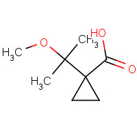 1447944-32-2 1-(2-methoxypropan-2-yl)cyclopropane-1-carboxylic acid chemical structure