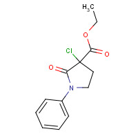 1373252-72-2 ethyl 3-chloro-2-oxo-1-phenylpyrrolidine-3-carboxylate chemical structure