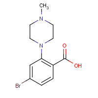 1099687-04-3 4-bromo-2-(4-methylpiperazin-1-yl)benzoic acid chemical structure
