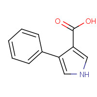 132040-12-1 4-phenyl-1H-pyrrole-3-carboxylic acid chemical structure