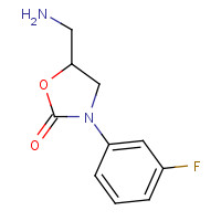 1082524-60-4 5-(aminomethyl)-3-(3-fluorophenyl)-1,3-oxazolidin-2-one chemical structure