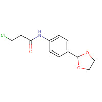 650628-82-3 3-chloro-N-[4-(1,3-dioxolan-2-yl)phenyl]propanamide chemical structure