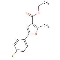 111787-83-8 ethyl 5-(4-fluorophenyl)-2-methylfuran-3-carboxylate chemical structure