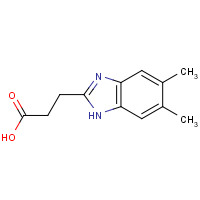 173737-04-7 3-(5,6-dimethyl-1H-benzimidazol-2-yl)propanoic acid chemical structure
