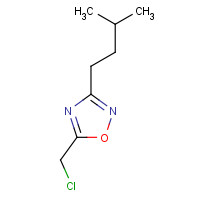 1209200-59-8 5-(chloromethyl)-3-(3-methylbutyl)-1,2,4-oxadiazole chemical structure