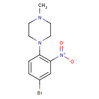 1304356-49-7 1-(4-bromo-2-nitrophenyl)-4-methylpiperazine chemical structure