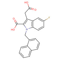 942191-15-3 3-(carboxymethyl)-5-fluoro-1-(naphthalen-1-ylmethyl)indole-2-carboxylic acid chemical structure