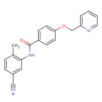 1126369-40-1 N-(5-cyano-2-methylphenyl)-4-(pyridin-2-ylmethoxy)benzamide chemical structure