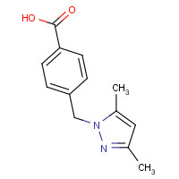 312531-87-6 4-[(3,5-dimethylpyrazol-1-yl)methyl]benzoic acid chemical structure