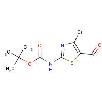944805-17-8 tert-butyl N-(4-bromo-5-formyl-1,3-thiazol-2-yl)carbamate chemical structure