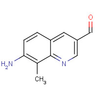 521074-55-5 7-amino-8-methylquinoline-3-carbaldehyde chemical structure