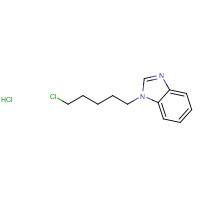 81326-97-8 1-(5-chloropentyl)benzimidazole;hydrochloride chemical structure