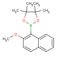 269410-05-1 2-(2-methoxynaphthalen-1-yl)-4,4,5,5-tetramethyl-1,3,2-dioxaborolane chemical structure