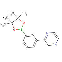 1314389-98-4 2-[3-(4,4,5,5-tetramethyl-1,3,2-dioxaborolan-2-yl)phenyl]pyrazine chemical structure