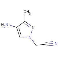 1428776-36-6 2-(4-amino-3-methylpyrazol-1-yl)acetonitrile chemical structure