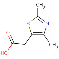 34272-65-6 2-(2,4-dimethyl-1,3-thiazol-5-yl)acetic acid chemical structure
