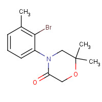 1319197-29-9 4-(2-bromo-3-methylphenyl)-6,6-dimethylmorpholin-3-one chemical structure