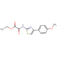 74531-88-7 ethyl 2-[[4-(4-methoxyphenyl)-1,3-thiazol-2-yl]amino]-2-oxoacetate chemical structure