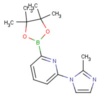 1264141-88-9 2-(2-methylimidazol-1-yl)-6-(4,4,5,5-tetramethyl-1,3,2-dioxaborolan-2-yl)pyridine chemical structure