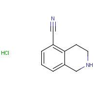 1165924-13-9 1,2,3,4-tetrahydroisoquinoline-5-carbonitrile;hydrochloride chemical structure