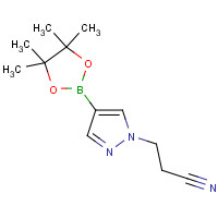1022092-33-6 3-[4-(4,4,5,5-tetramethyl-1,3,2-dioxaborolan-2-yl)pyrazol-1-yl]propanenitrile chemical structure