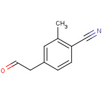 1374358-53-8 2-methyl-4-(2-oxoethyl)benzonitrile chemical structure