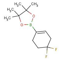 1227068-84-9 2-(4,4-difluorocyclohexen-1-yl)-4,4,5,5-tetramethyl-1,3,2-dioxaborolane chemical structure