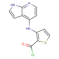 1265225-96-4 3-(1H-pyrrolo[2,3-b]pyridin-4-ylamino)thiophene-2-carbonyl chloride chemical structure
