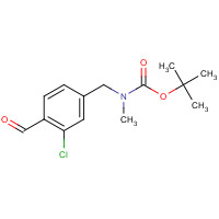 1552310-50-5 tert-butyl N-[(3-chloro-4-formylphenyl)methyl]-N-methylcarbamate chemical structure