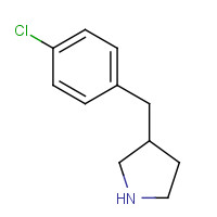 356558-17-3 3-[(4-chlorophenyl)methyl]pyrrolidine chemical structure
