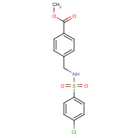 1186212-02-1 methyl 4-[[(4-chlorophenyl)sulfonylamino]methyl]benzoate chemical structure