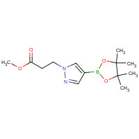 1093307-33-5 methyl 3-[4-(4,4,5,5-tetramethyl-1,3,2-dioxaborolan-2-yl)pyrazol-1-yl]propanoate chemical structure