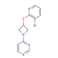 1350606-72-2 4-[3-(3-bromopyridin-2-yl)oxyazetidin-1-yl]pyrimidine chemical structure