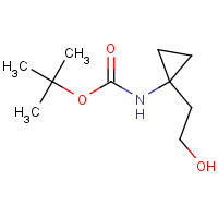 753023-57-3 tert-butyl N-[1-(2-hydroxyethyl)cyclopropyl]carbamate chemical structure