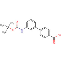 904086-02-8 4-[3-[(2-methylpropan-2-yl)oxycarbonylamino]phenyl]benzoic acid chemical structure