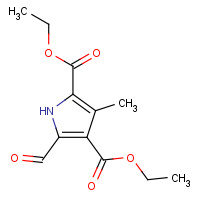 2199-60-2 diethyl 5-formyl-3-methyl-1H-pyrrole-2,4-dicarboxylate chemical structure