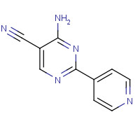 61310-40-5 4-amino-2-pyridin-4-ylpyrimidine-5-carbonitrile chemical structure